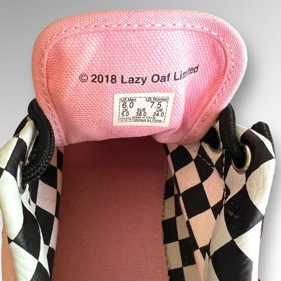 Vans Lazy Oaf Limited Womens 7.5 Mens 6 Pink Limited Shoes Skater Sneakers - Picture 6 of 8
